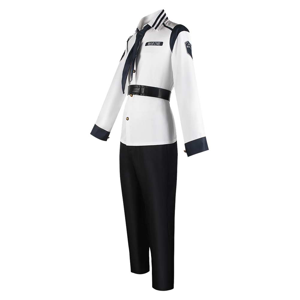 One Piece Live-action 2 (2026) Koby White Marine Uniform Set Halloween Costume