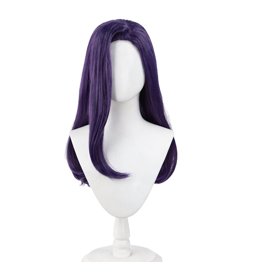Overwatch D.Mon Purple Wig Halloween Cosplay Accessory