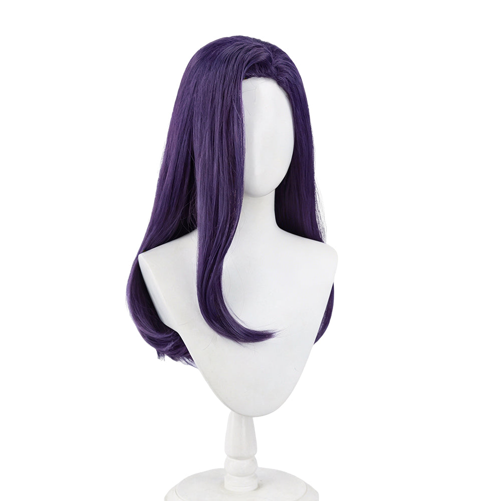 Overwatch D.Mon Purple Wig Halloween Cosplay Accessory