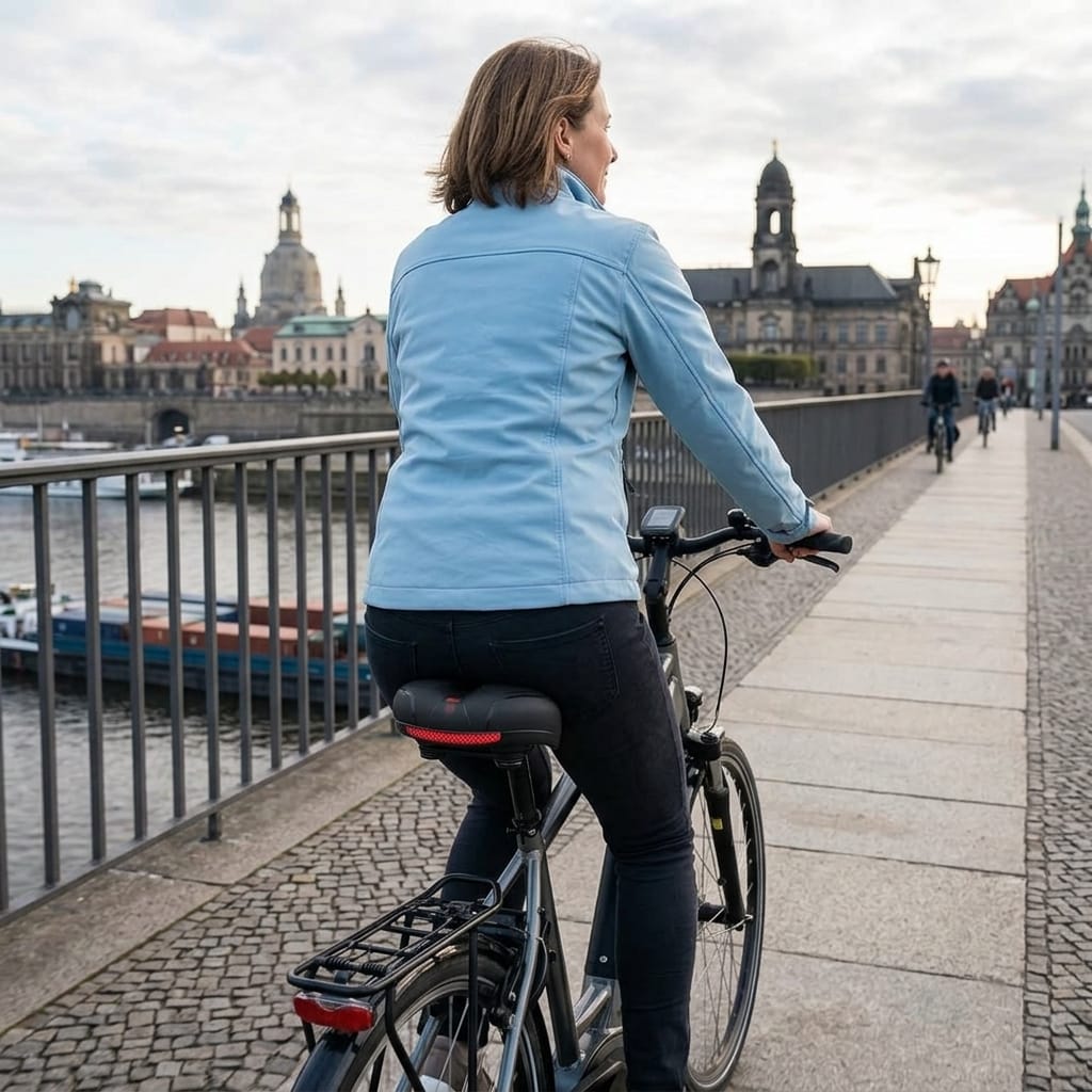Comfort Bicycle Saddle – Padded Bike Seat with Dual Suspension