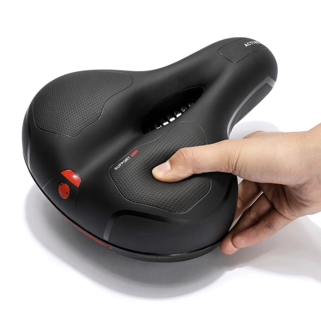 Comfort Bicycle Saddle – Padded Bike Seat with Dual Suspension