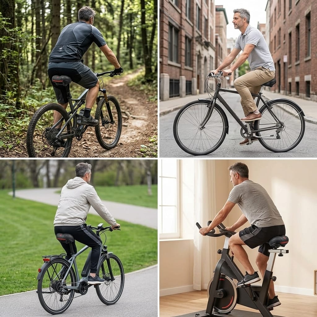 Comfort Bicycle Saddle – Padded Bike Seat with Dual Suspension