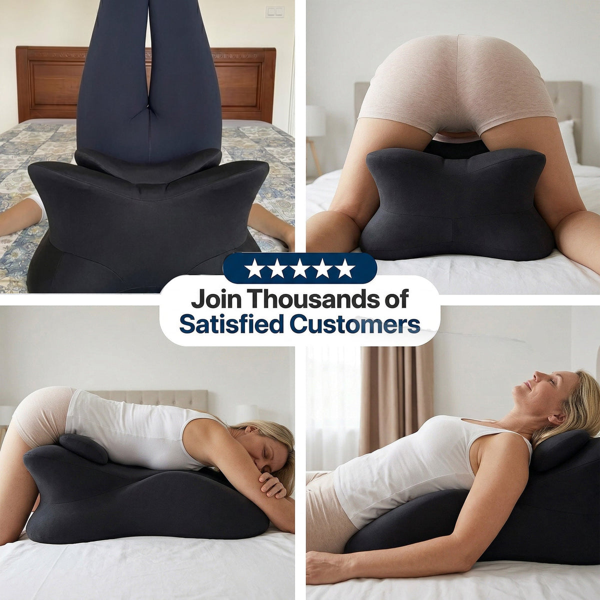 Ergonomic Intimacy Support Pillow for Comfort & Positioning