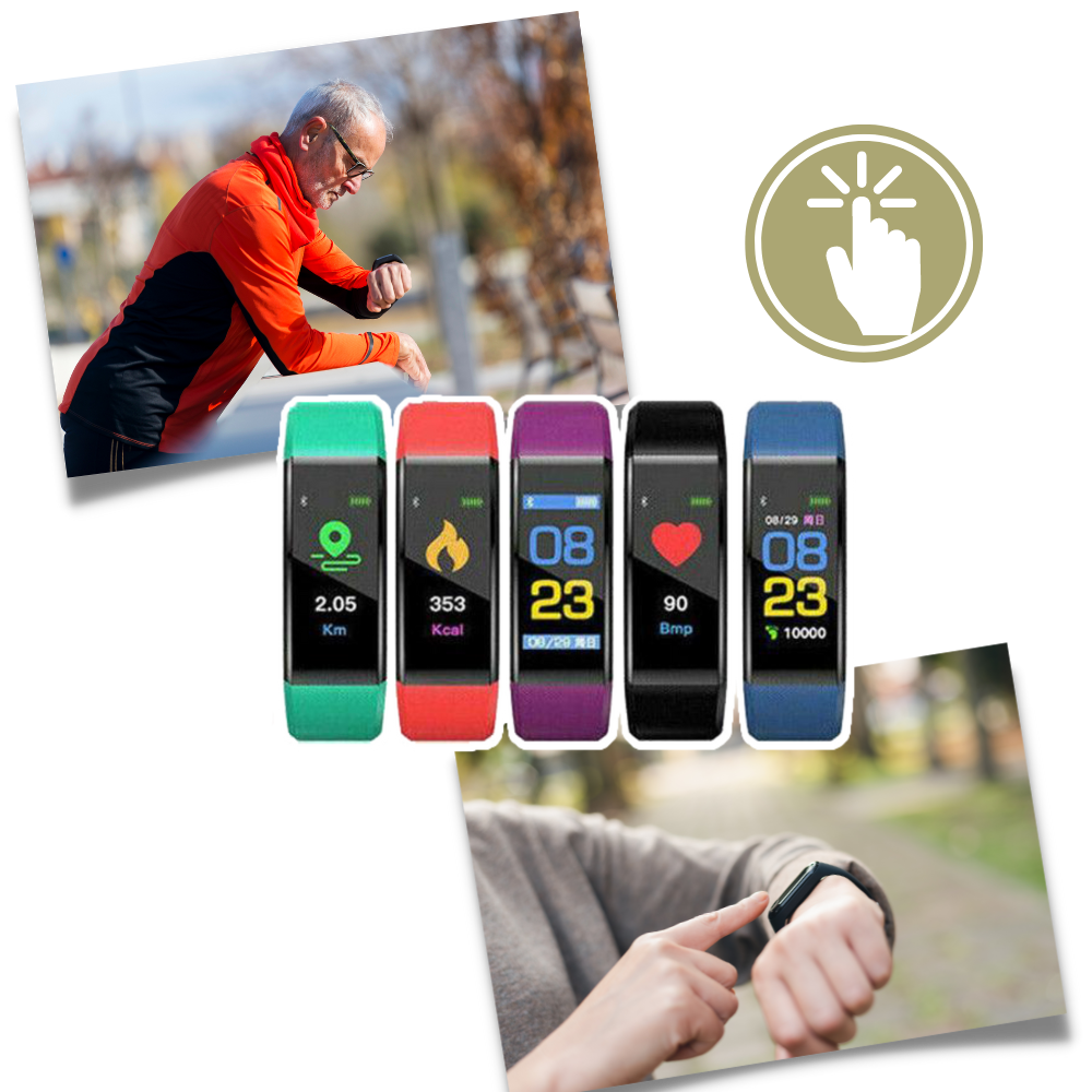 Senior Smartwatch – Heart Rate, Blood Pressure & Activity Tracking