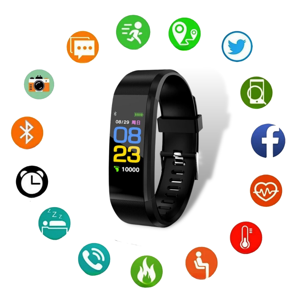 Senior Smartwatch – Heart Rate, Blood Pressure & Activity Tracking