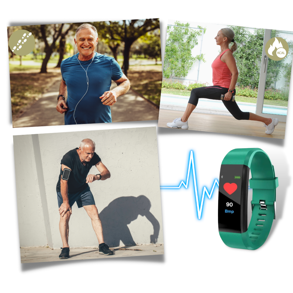 Senior Smartwatch – Heart Rate, Blood Pressure & Activity Tracking