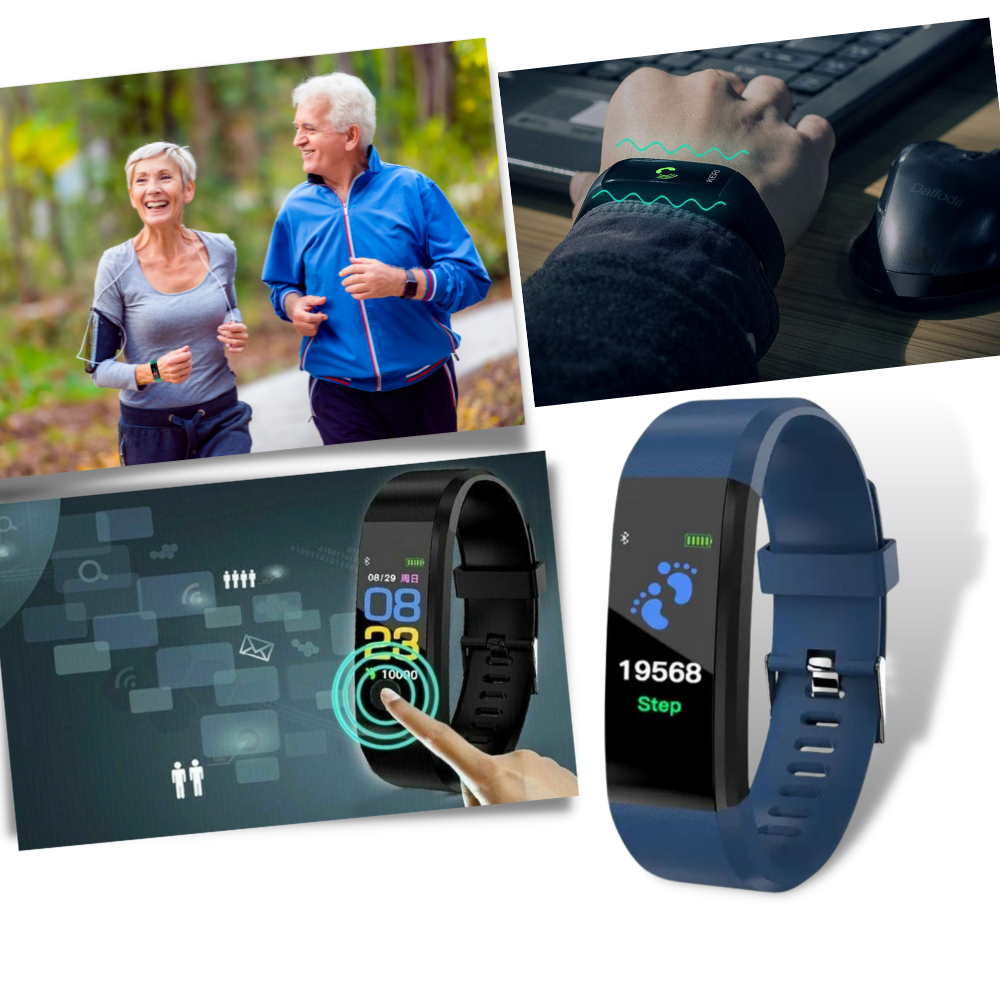 Senior Smartwatch – Heart Rate, Blood Pressure & Activity Tracking