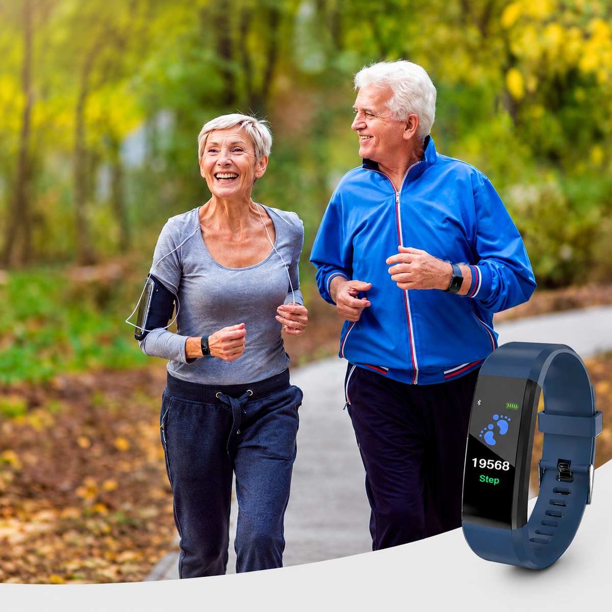 Senior Smartwatch – Heart Rate, Blood Pressure & Activity Tracking