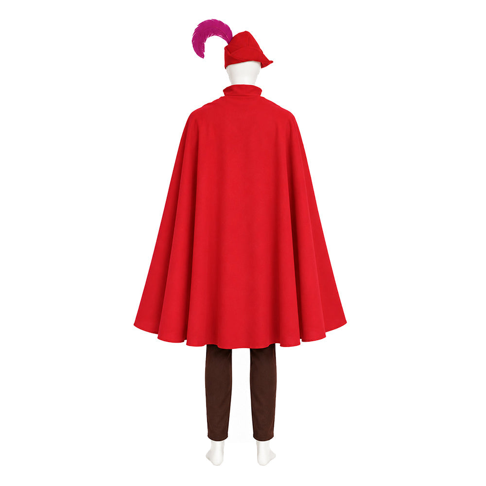 Sleeping Beauty Prince Phillip Red Cloak Set Halloween Costume