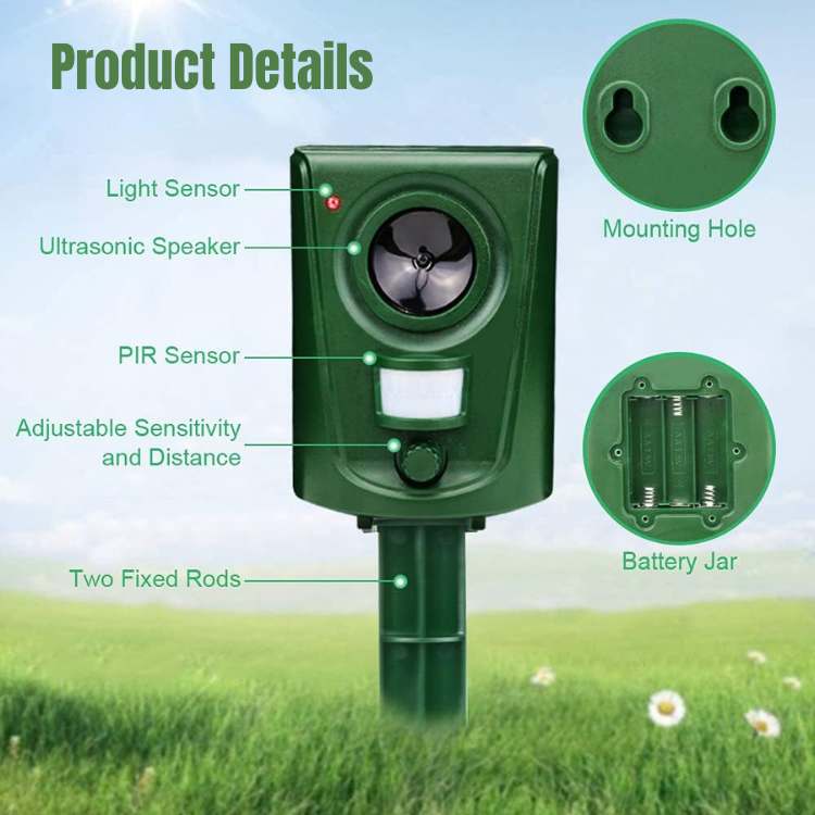 Ultrasonic Cat Repeller – Smart Outdoor Garden Deterrent