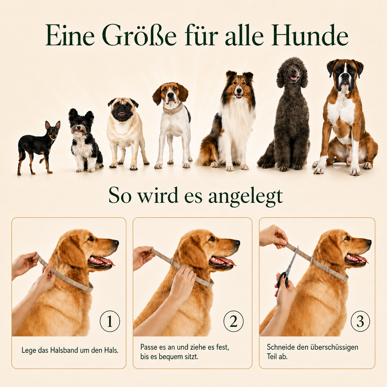 Anti-Tick Collar for Dogs – Adjustable Water-Resistant Pet Collar