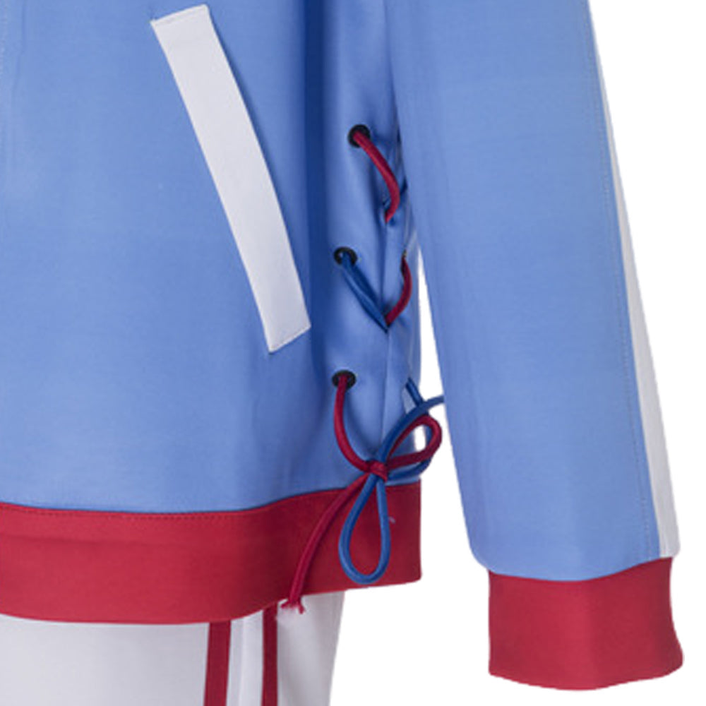 Tamamo Cross Blue White Jacket Pants Set Halloween Costume