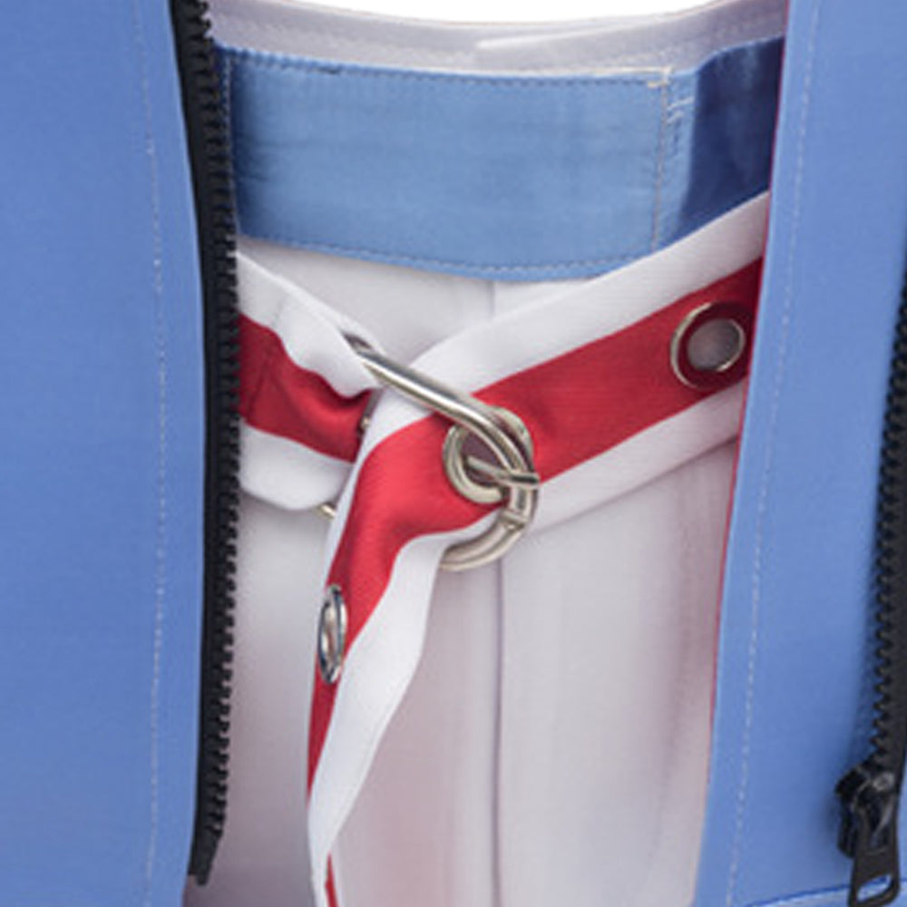 Tamamo Cross Blue White Jacket Pants Set Halloween Costume