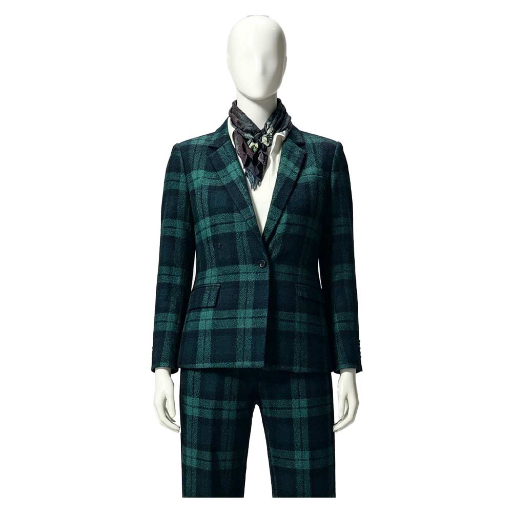 The Gentlemen Season 2 (2026) Susie Glass Green Plaid Suit Set Halloween Costume