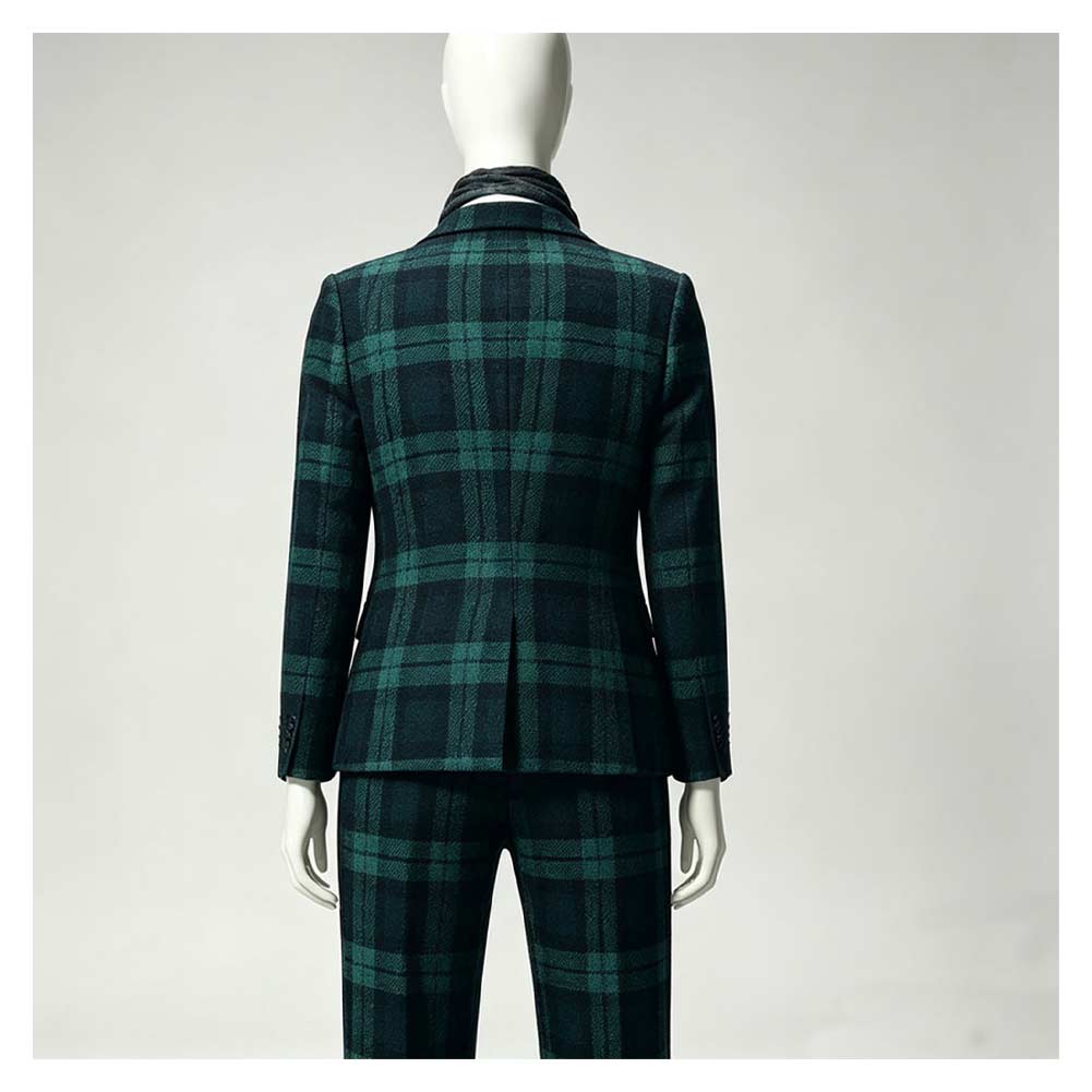 The Gentlemen Season 2 (2026) Susie Glass Green Plaid Suit Set Halloween Costume