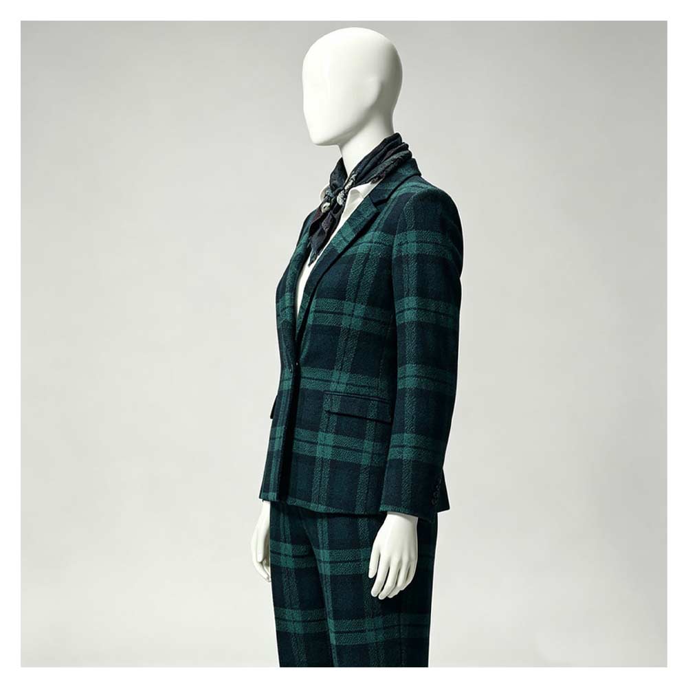 The Gentlemen Season 2 (2026) Susie Glass Green Plaid Suit Set Halloween Costume