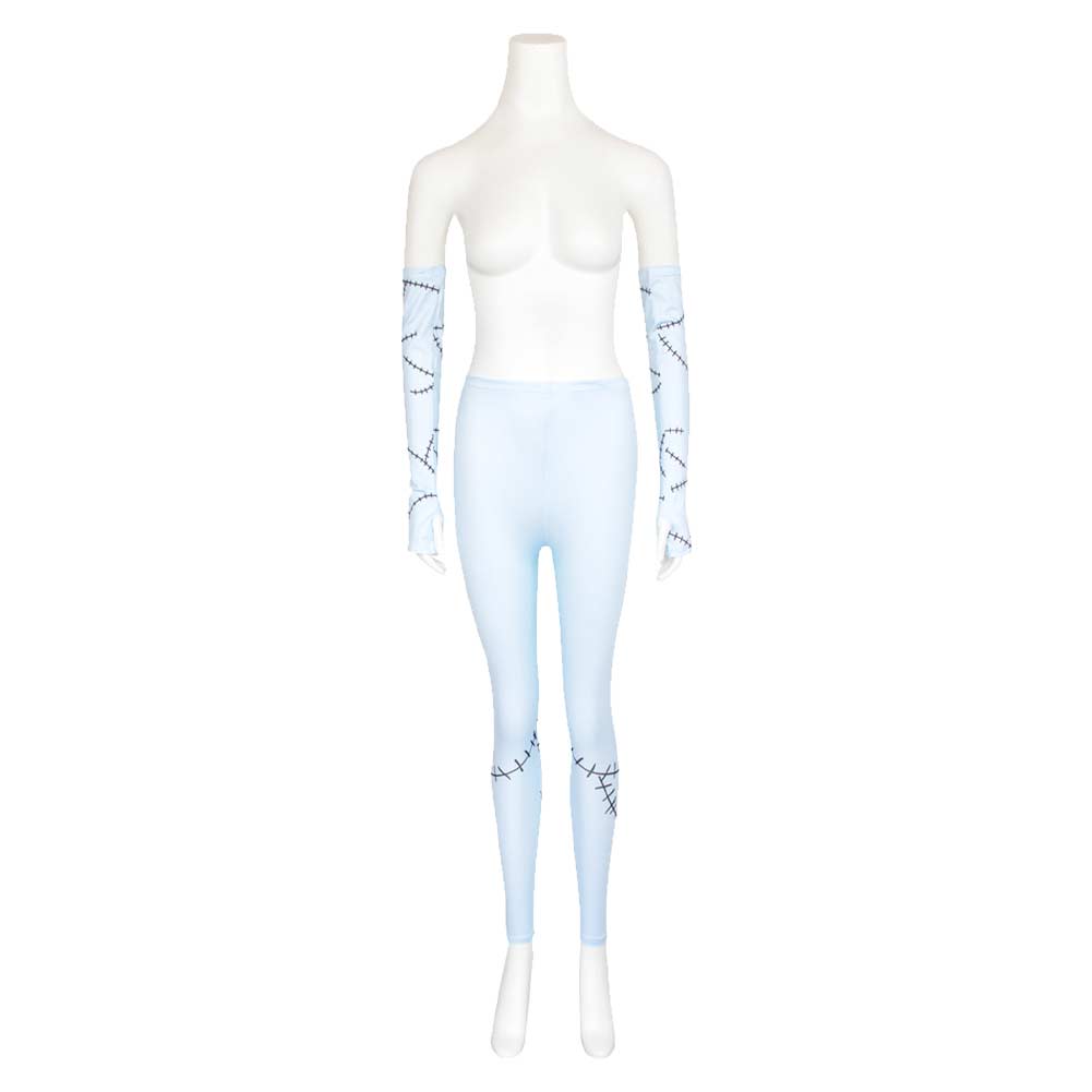 Sally Rag Doll Leggings & Sleeve Covers - Halloween Costume Accessories