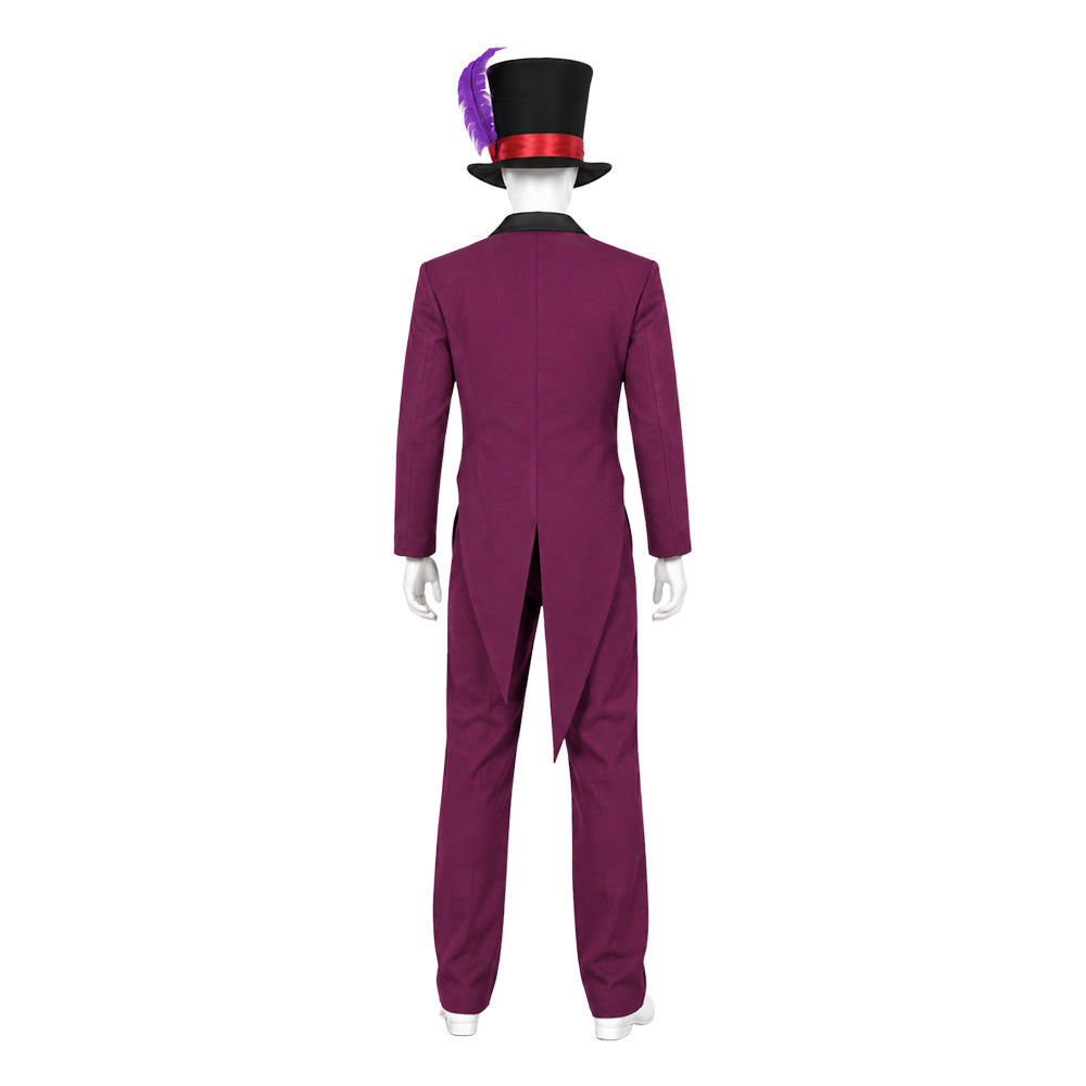 The Princess And The Frog Dr. Facilier Purple Top Hat Set Halloween Costume