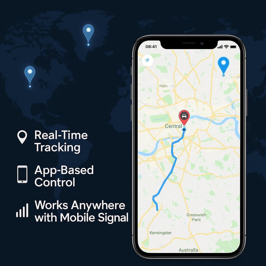 Compact Magnetic GPS Tracker – Portable Vehicle & Asset Location Tracker