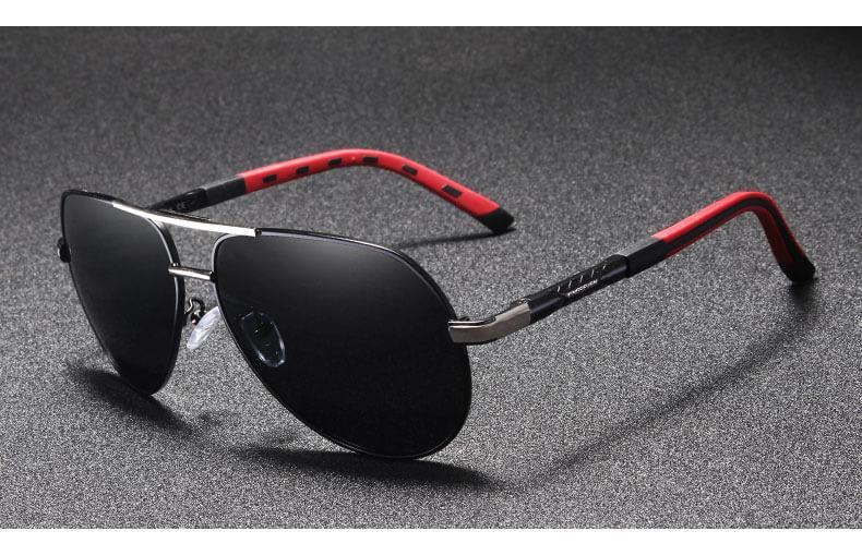 Men’s Vintage Polarized Sunglasses – UV400 Aluminium Frame