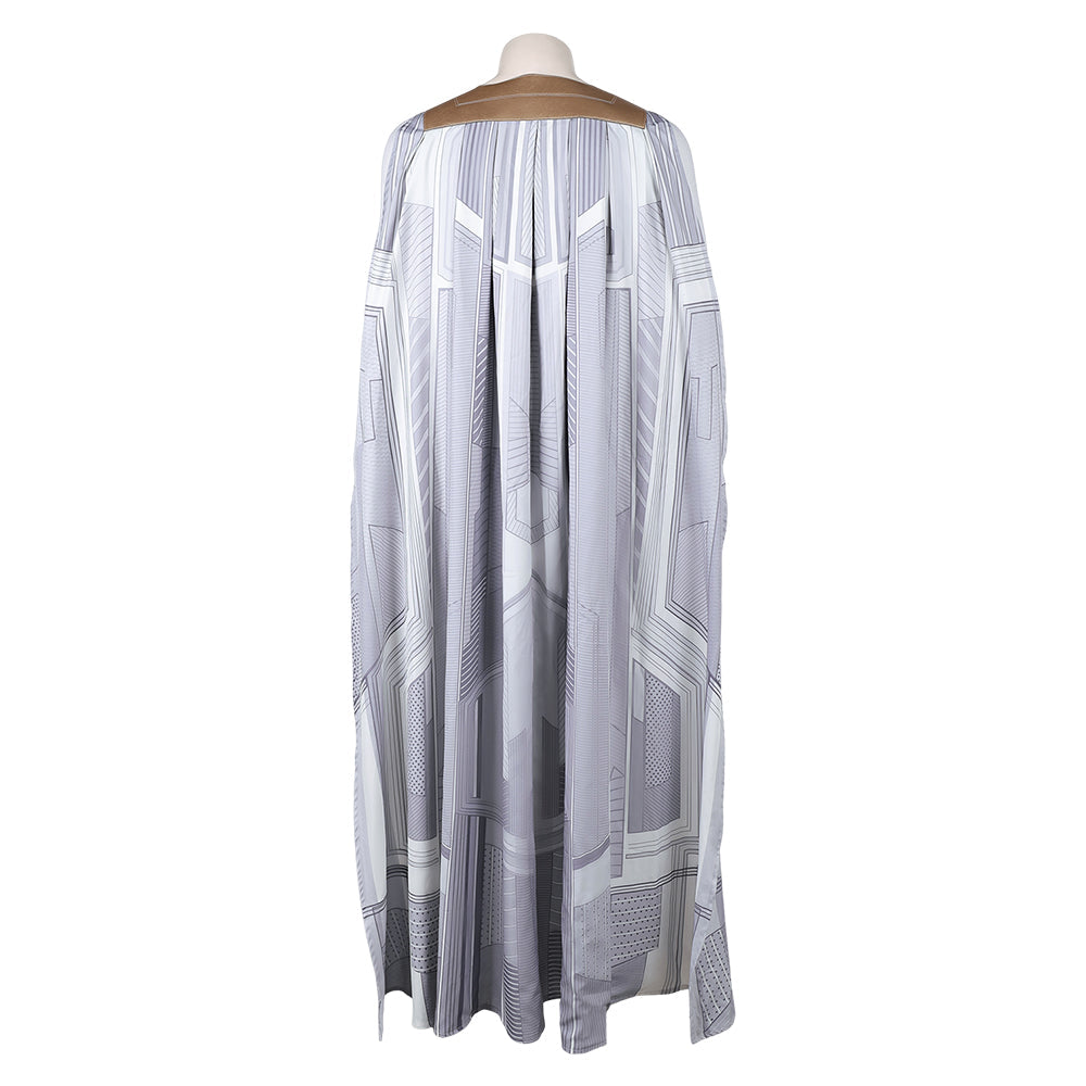 VisionQuest (2026) White Vision Jumpsuit Cloak Halloween Costume
