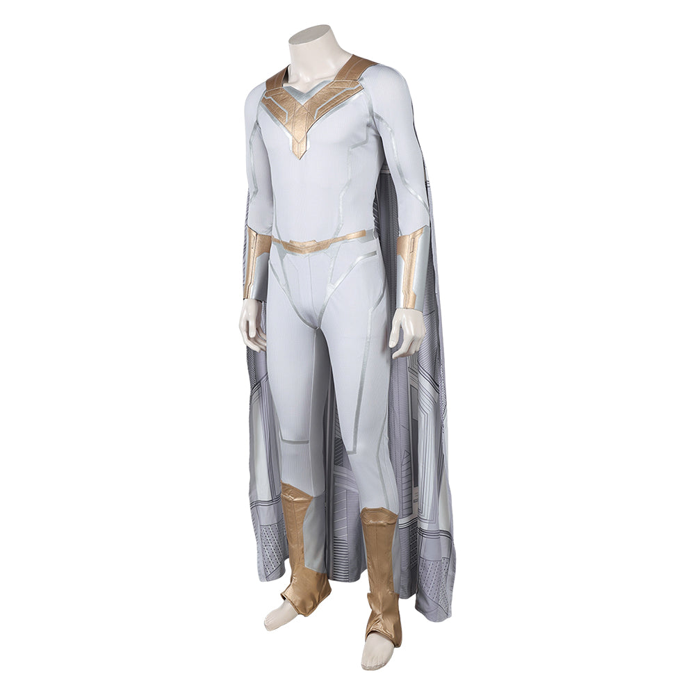VisionQuest (2026) White Vision Jumpsuit Cloak Halloween Costume