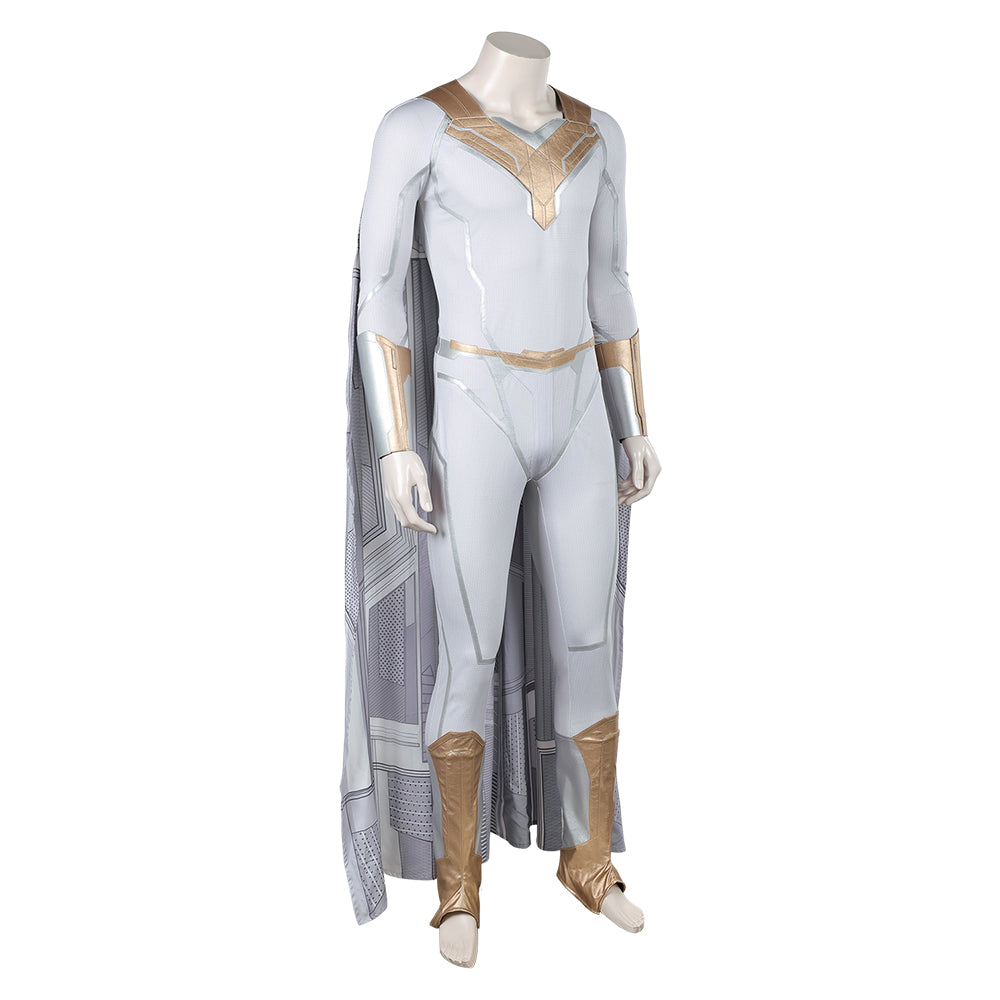 VisionQuest (2026) White Vision Jumpsuit Cloak Halloween Costume