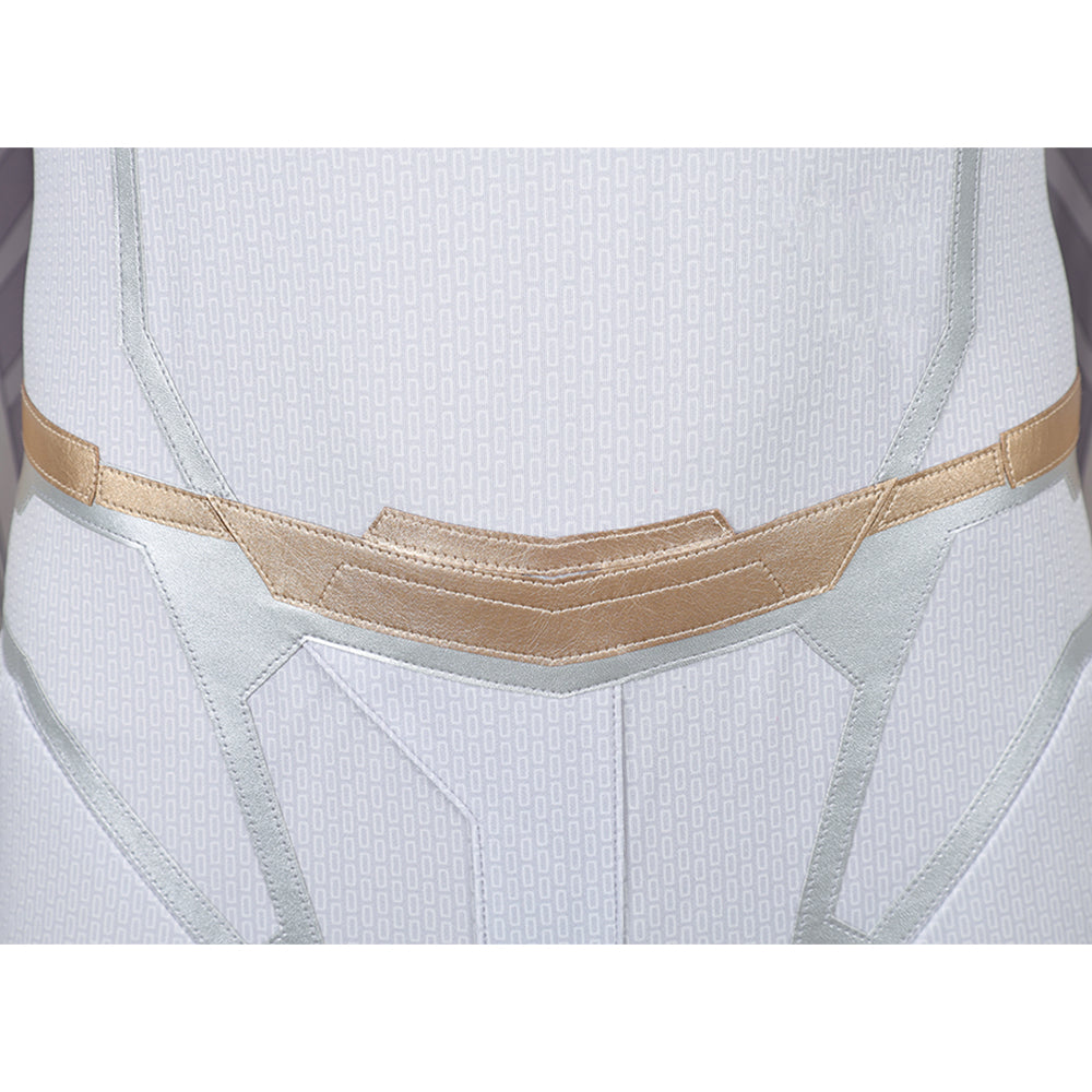 VisionQuest (2026) White Vision Jumpsuit Cloak Halloween Costume