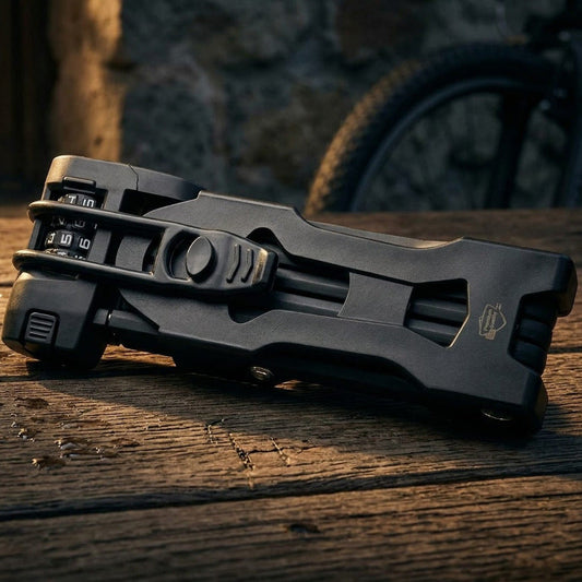 Heavy-Duty Folding Bike Lock – 4-Digit Combination & Frame Mount